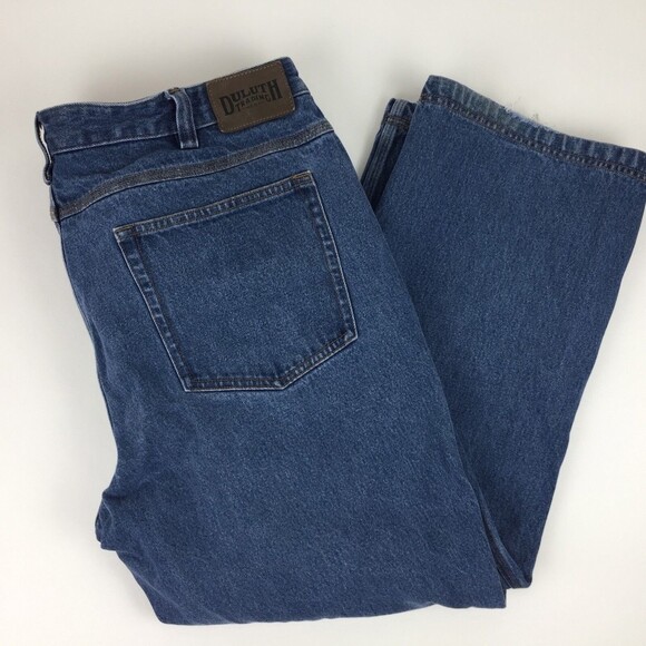 Duluth Trading Co Heavy Work Barn Jeans Men 40 X 27 Medium Wash Cotton - Picture 11 of 12